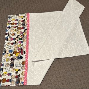 NEW Handmade Peanuts Pillowcase 20” x 28”